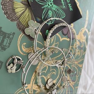 Alex and ani butterfly and hummingbird set